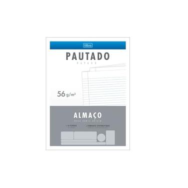 Imagem de Papel Almaço Pautado Pacote com 16 folhas Tilibra - Branco