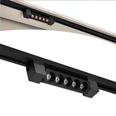 Imagem de Luminária Led Pontual Linear P/trilho 5leds 10w Bivolt Preto (Branco Neutro)