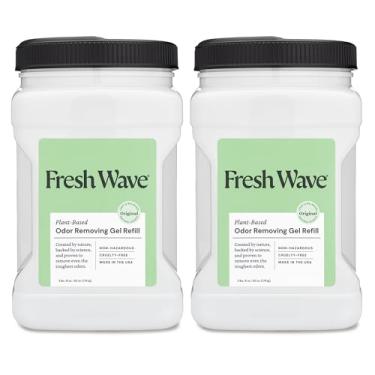 Imagem de Fresh Wave Odor Removing Gel Refill, 63 oz. | Pack of 2 | Safer Odor Absorbers for Home | Natural Plant-Based Odor Eliminator | Every 15 oz. lasts 30-60 Days | For Cooking, Trash & Pets