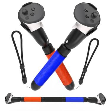 Imagem de EUCARLOS Long Arms for Gorilla Tag, 3-in-1 Extensions Grips for Meta Quest 3 Controller Accessories, Dual Handles Grips Compatible with Oculus Quest 3 VR Games Sticks for Beat Saber