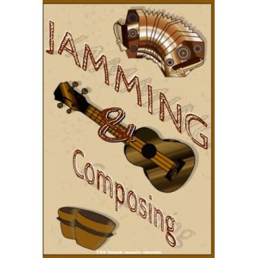 Imagem de Gravação e composição: para compositores iniciantes e avançados, folhas de música, presentes para músicos, caderno de música em branco, acessórios de música, 15 x 23 cm, 120 páginas, folhas de música