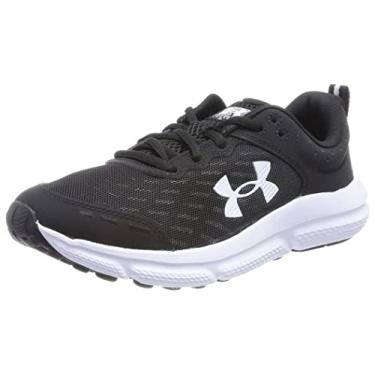 Imagem de Under Armour Tênis de corrida unissex Child Grade School Assert 10, (001) Preto/Branco/Branco, 5 US Wide Big Kid