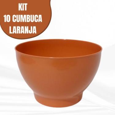 Imagem de Cumbuca Tigela Vasilhas Pote 700ml Kit 10 und Petiscos Caldos Sorvete 