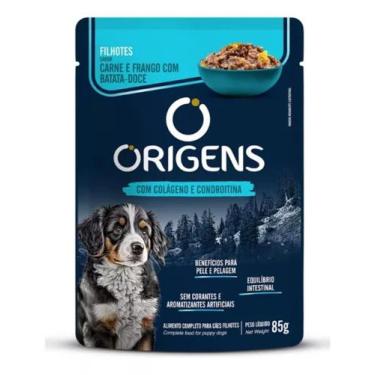 Imagem de Sachê Origens Para Cães Filhotes Sabor Carne 85g