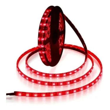 Imagem de Fita Led 5m Cores 12v 60leds/m IP20 4,8W/M Galaxy, VERMELHO