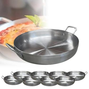 Imagem de Kit 8 Frigideiras Pergaminho Panelinha N22 1300ml Para Porção E Massas