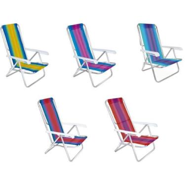 Imagem de Cadeira para Piscina e Praia em Alumínio - 8 Posições - MOR