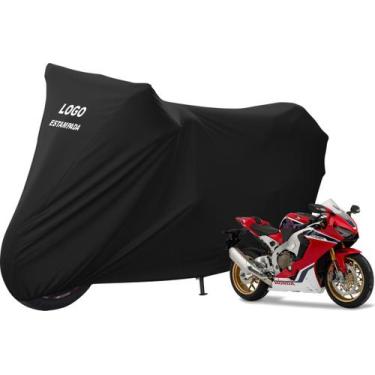 Imagem de Capa De Cobrir Moto Honda CBR 1000 RR Fireblade De Luxo - Mz, Preta