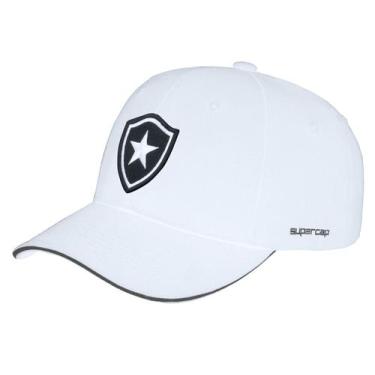 Imagem de Boné Botafogo Licenciado Escudo Bordado Supercap 38677, Branco