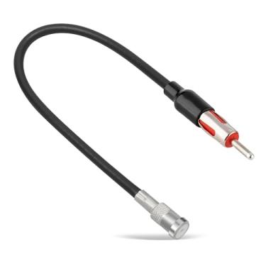Imagem de RED WOLF Conector adaptador de antena de rádio automotivo selecionado para VW 1985-2006, BMW 1984-2014, Mercedes-Benz 1984-2004 Aftermarket Stereo CD Player DIN Plug Cabo de extensão