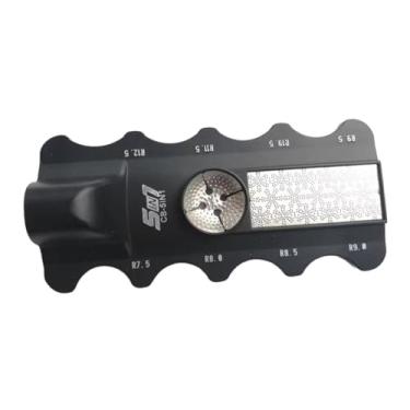 Imagem de Dynwave Pontas de taco de bilhar 5 em 1 Ferramenta de reparo Brunidor Prático Premium Reparo Medição Comparador Modelador de pontas de taco de bilhar