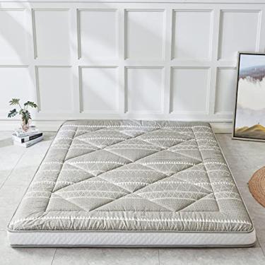 Imagem de Heimorn Colchão de acampamento portátil dobrável japonês, tapete de dormir grosso, solteiro, cinza boêmio