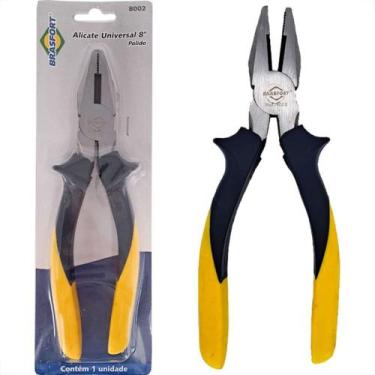 Imagem de Alicate Universal Brasfort Profissional Pvc 8'' Polido - 8002 - BRASFO