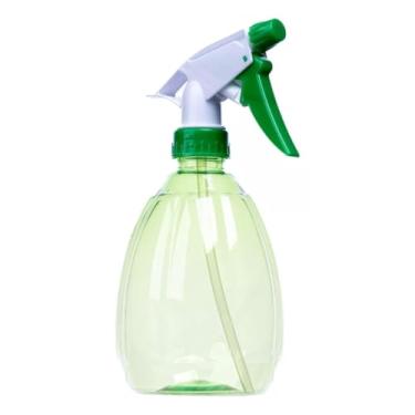 Imagem de Borrifador Pulverizador Spray Manual 500ml Verde Jato Ajustável Antivazamento Plantas Limpeza e Cabelos