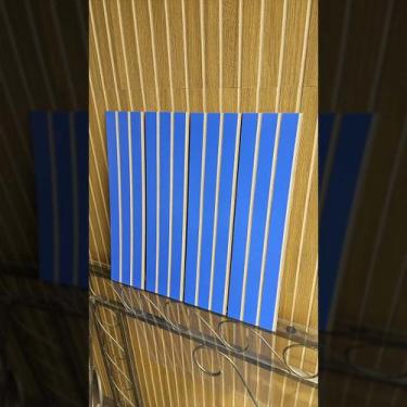 Imagem de Painel Ripado Azul MDF Decorativo - Kit 40 Placas 45x11cm - GH Papel d