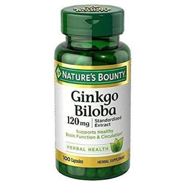 Imagem de Suplemento Nature's Bounty Ginkgo Biloba 120mg - 200 Cápsulas