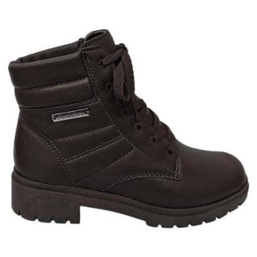 Imagem de Bota Coturno Dakotinha Pink Cats V4091 Solado Tratorado Infantil Cano Médio-Feminino