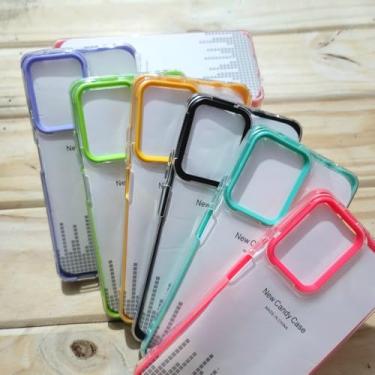 Imagem de Capa transparente 2 EM 1 traseira 360 Corpo Inteiro Silicone Bumper Capa Anti-Choque para MOTOROLA E30 E40