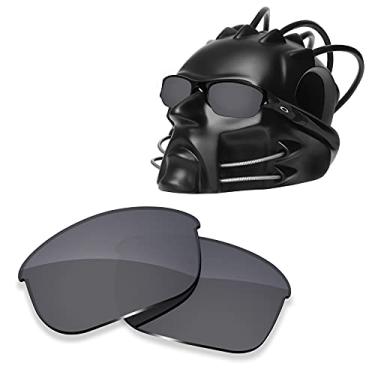 Imagem de ToughAsNails Lentes de reposição para óculos de sol Oakley Flak Jacket - HyperVision Plus Preto Cromado - Polarizado