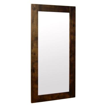Imagem de Espelho Retangular Decorativo Com Moldura 200x100 Canela