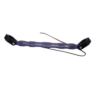 Imagem de Barra Travessa Barrinha Guidão Moto Bike Roxo Led Colorido