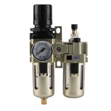 Imagem de Liga de alumínio Regulador De Pressão De Ar Comprimido Filtro De água Armadilha De Umide Regulador Do Filtro De Ar 3/8 para Compressor De Ar Separador De água De óleo Armadilha De