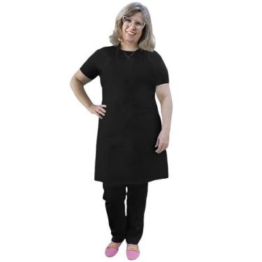 Imagem de Avental Brim Plus Size com Bolso - Demorgan Uniformes, Preto, U