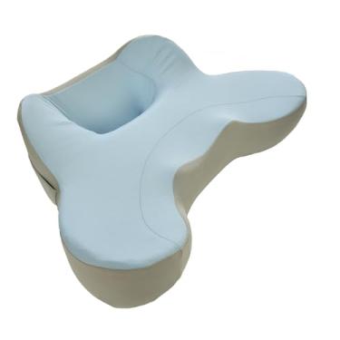 Imagem de XWZO Travesseiro de jogos para colo, almofada de leitura de espuma viscoelástica para laptop, crochê, travesseiro de descanso de braço com máscara para os olhos incluída para sofá de trabalho, sofá