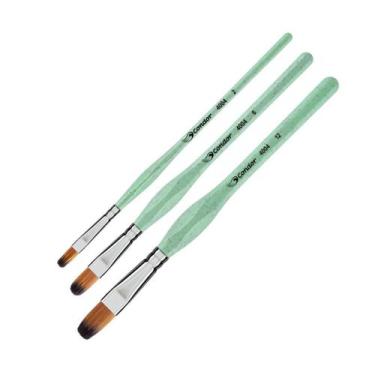 Imagem de Kit 3 Pinceis Lingua De Gato Ergonômicos 4004 - Condor