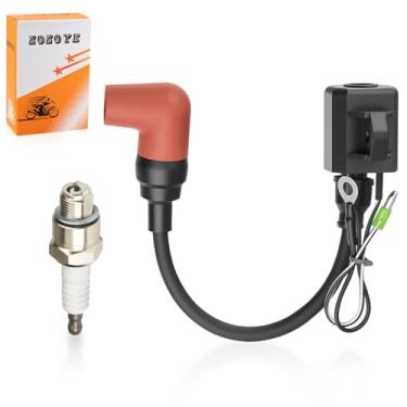 Imagem de Bobina de ignição e tampa de fio de vela de ignição para Yamaha Outbord C55 C60 C70 C75 E75 P75 C80A C90 1992-2009 697-85570-00-00