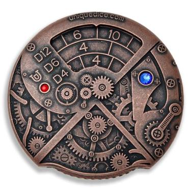 Imagem de 7-in-1 Roulette Dice Metal Dungeons and Dragons Dice Set DND D&D dice, 7-in-1Dice Combine D4, D6, D8, D10, D12, D20 and D% All in One for Dungeons and Dragons, Tabletop Games RPG and Cards Board Games