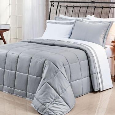 Imagem de Edredom King Pádua 3Pçs Dupla Face Tecido Egípcio 400 Fios 100% Algodã