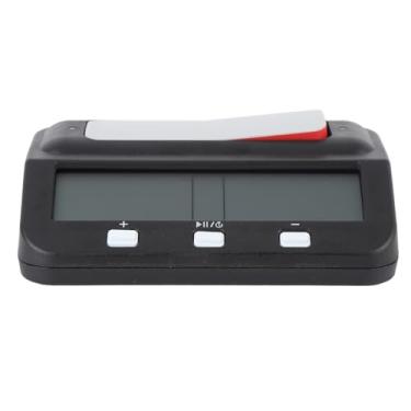 Imagem de Timer de xadrez digital com recompensa da função de memória contagem a baixo do LCD Display para torneios de xadrez Treinando Abs Black White (Preto)