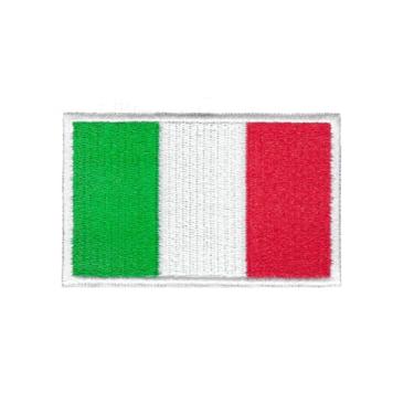 Imagem de Ruoming Ruoming 1 PÇ Bandeira Nacional 1 Pç Remendos a Ferro, 8 x 5 cm, Adesivos Bordados para Roupas, Bolsas (Itália)