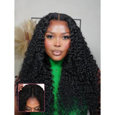 Imagem de Peruca V Part Vanmast V Part Cabelo humano encaracolado 180% densidade 40cm