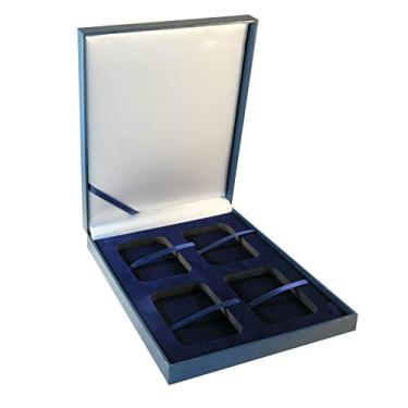 Imagem de Display Leatherette Box for 4 Coin Certified or Certified Style NGC/PCGS/Premier/Little Bear Holders