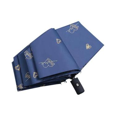 Imagem de Guarda-chuva Automático Dobrável Unissex, Guarda-sol, Chuva, Sol, Dupl