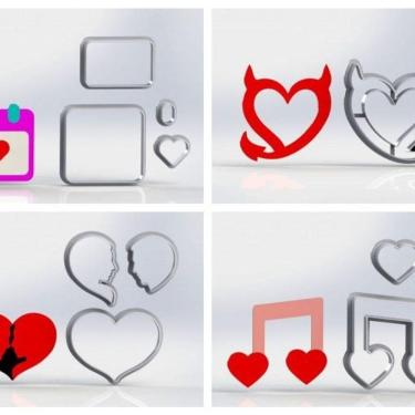 Imagem de Cortador Kit Dia Dos Namorados Mod 2 Tamanho 5cm