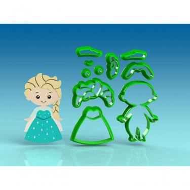 Imagem de Cortador Princesa Frozen Elza Modular 10 Cm