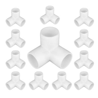 Imagem de Conexões de PVC TianUp de 3 vias e 1 polegada para tubos de qualidade 