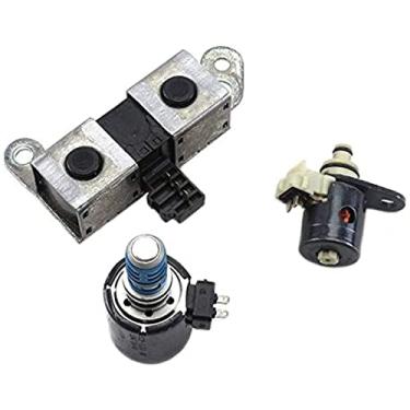 Imagem de Conjunto de solenoide de transmissão de 3 peças compatível com F-o-r-d 4R70W 4R75W inclui Shift EPC TCC 1998-2004 (99128)