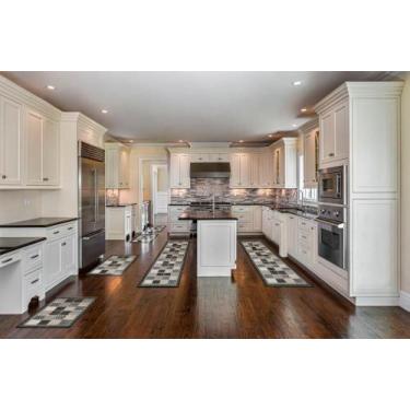 Imagem de Jogo de Cozinha Sisal Look Tabuleiro Kit com 3 Pecas - RAYZA Tapetes e