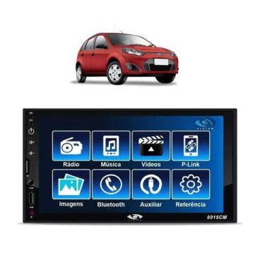 Imagem de Kit Multimidia Fiesta 2003 / 2014 7 Pol MP5 USB SD Radio Bt Espelhamen