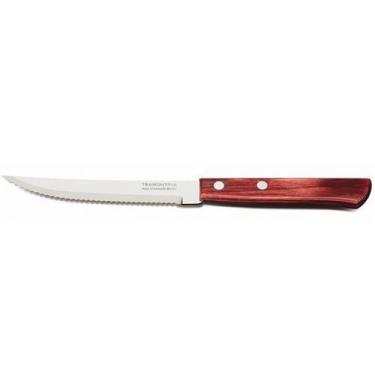 Imagem de Kit 3 Faca Churrasco Tramontina Polywood Vermelha 5"