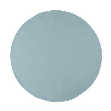 Imagem de Tapete Fiorenzzo Altihaus, 100% Poli�ster, Antiderrapante, Toque Macio, Estilo Minimalista, Para Quarto, Sala ou Corredor, Confort�vel, Lav�vel, Decora��o Moderna (Verde, 1,35m (Redondo))