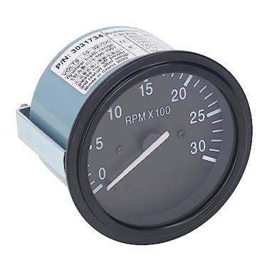 Imagem de Tacômetro do motor Medidor de pressão de óleo 3031734 Durável RPM de alta precisão RPM para conjuntos de geradores caixas de instrumentos 10 32VDC 0 3000rpm 100 199T