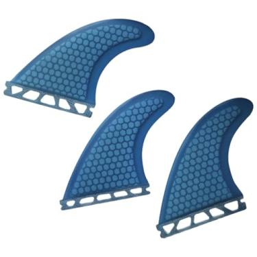 Imagem de menolana 3 peças de quilhas para prancha de surfe, quilhas de surfe fáceis de instalar, propulsor de cauda, ​​centro direito e esquerdo para iniciantes, canoa,