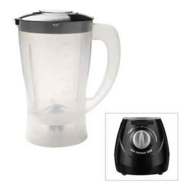 Imagem de 3X Copo Mondial Easy Power L 550 W   Tampa Preta  Translucid