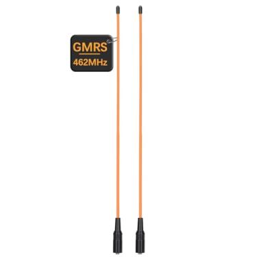 Imagem de ABBREE Antena AR-771C GMRS (155/462MHz) Antena chicote de 38.9 cm SMA-fêmea para rádios Baofeng UV-5R GMRS GM-15Pro GM-5RH UV-5G Plus TD-H3 UV-9G Radioddity TD-H5 GMRS, pacote com 2