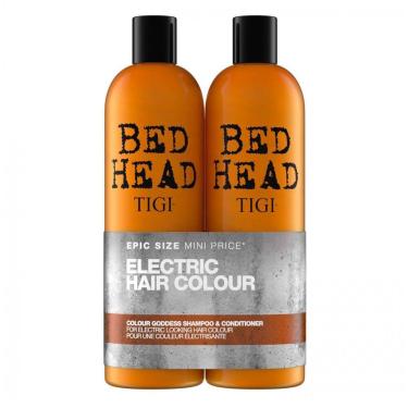 Imagem de Shampoo e Condicionador 7580 ml Profissional para Cabelos Coloridos Hidrata e Suaviza, TIGI 612679, Laranja